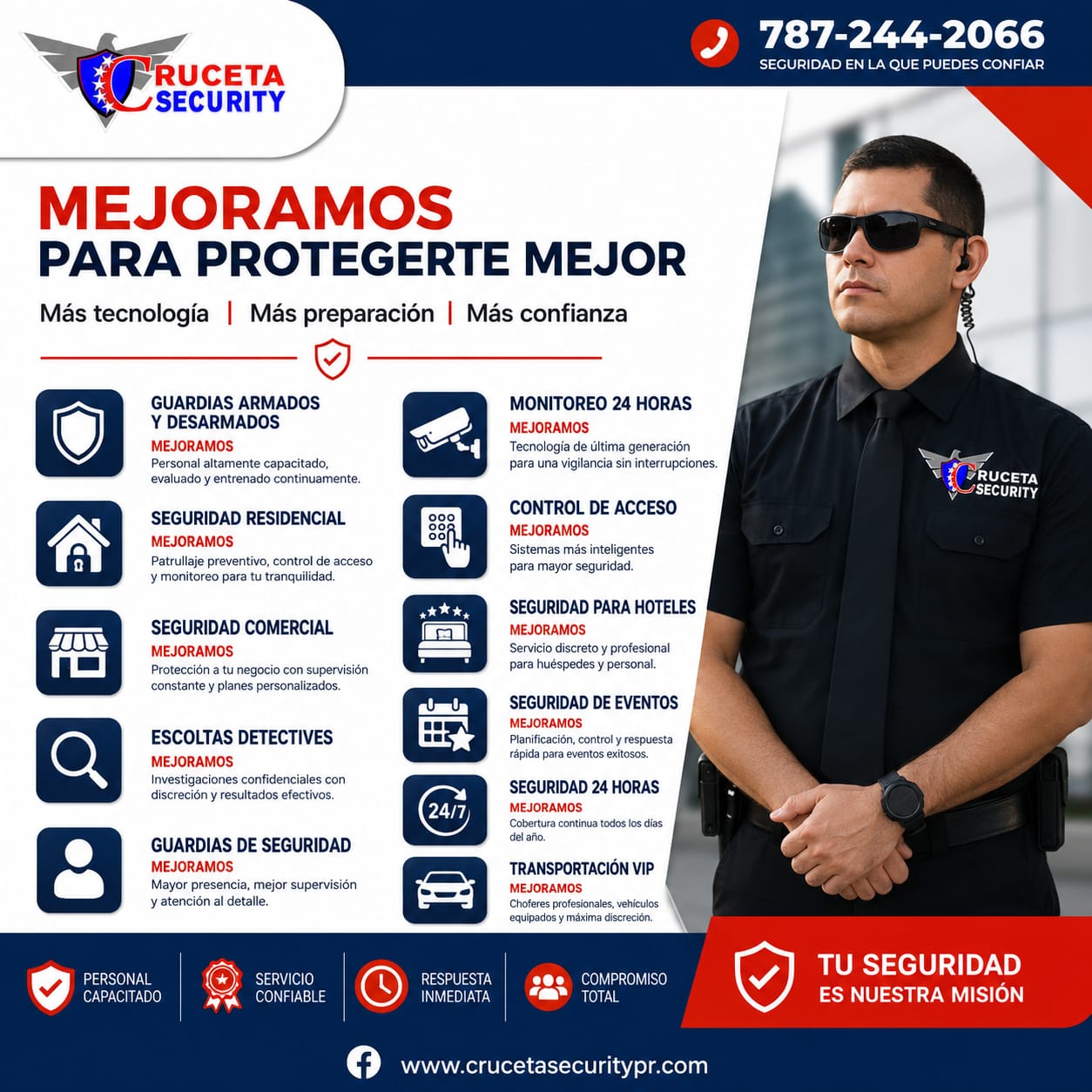 Pancarta Cruceta Security